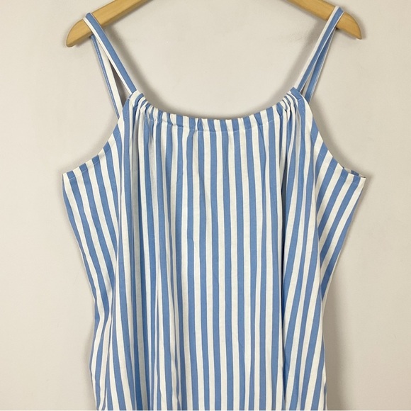 H&M Blue Striped Oversized Midi Dress - Picture 3 of 5